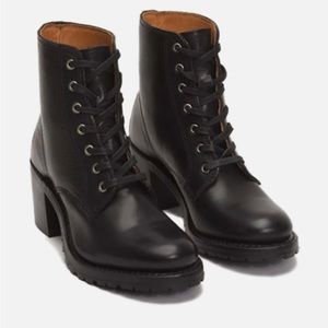 Frye Sabrina lace up boots